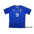 Photo1: Italy 2018 Home Shirt #19 Bonucci (1)