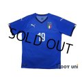 Italy 2018 Home Shirt #19 Bonucci
