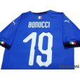 Photo4: Italy 2018 Home Shirt #19 Bonucci (4)