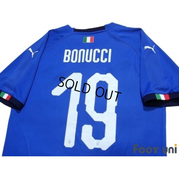 Photo4: Italy 2018 Home Shirt #19 Bonucci