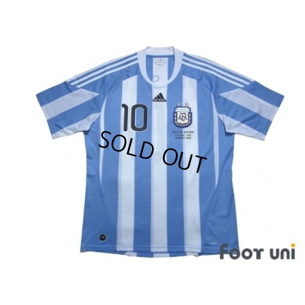 Photo1: Argentina 2010 Home Shirt #10 Messi