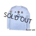 Real Madrid 2015-2016 Home Long Sleeve Shirt #4 Sergio Ramos LFP Patch/Badge