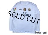 Real Madrid 2015-2016 Home Long Sleeve Shirt #4 Sergio Ramos LFP Patch/Badge