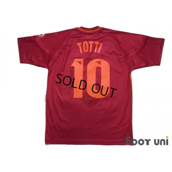Photo2: AS Roma 1997-1998 Home Shirt #10 Totti