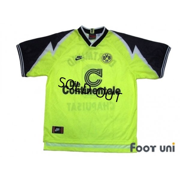 Photo1: Borussia Dortmund 1995-1996 Home Shirt #9 Chapuisat