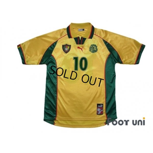 Photo1: Cameroon 1998 Away Shirt #10 Mboma