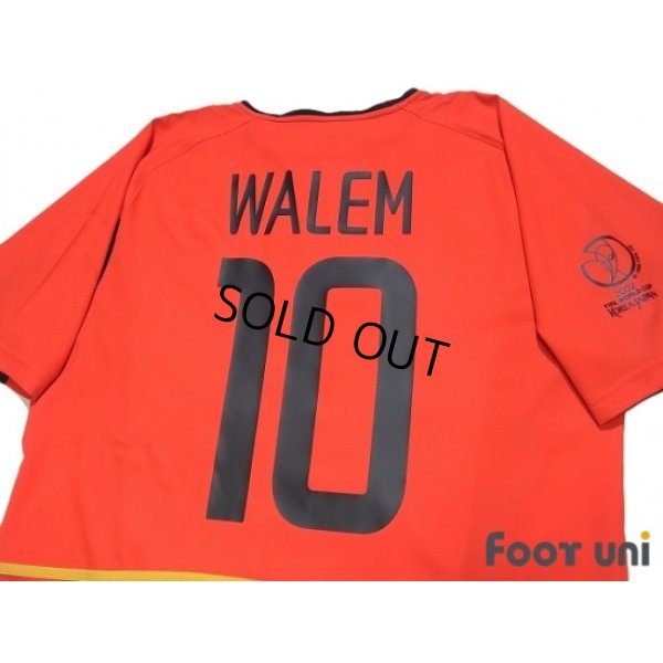 Photo4: Belgium 2002 Home Shirt #10 Walem 2002 FIFA World Cup Korea Japan Patch/Badge