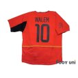 Photo2: Belgium 2002 Home Shirt #10 Walem 2002 FIFA World Cup Korea Japan Patch/Badge (2)