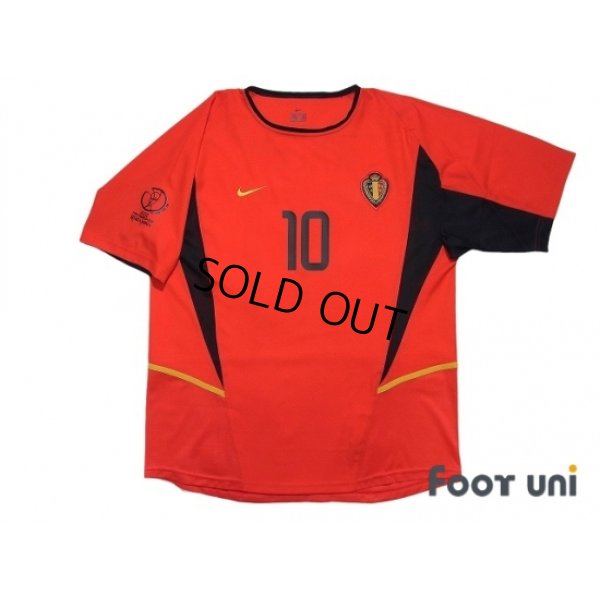 Photo1: Belgium 2002 Home Shirt #10 Walem 2002 FIFA World Cup Korea Japan Patch/Badge