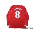 Photo2: Liverpool 2014-2015 Home Long Sleeve Shirt #8 Gerrard (2)