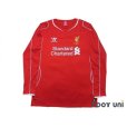 Photo1: Liverpool 2014-2015 Home Long Sleeve Shirt #8 Gerrard (1)