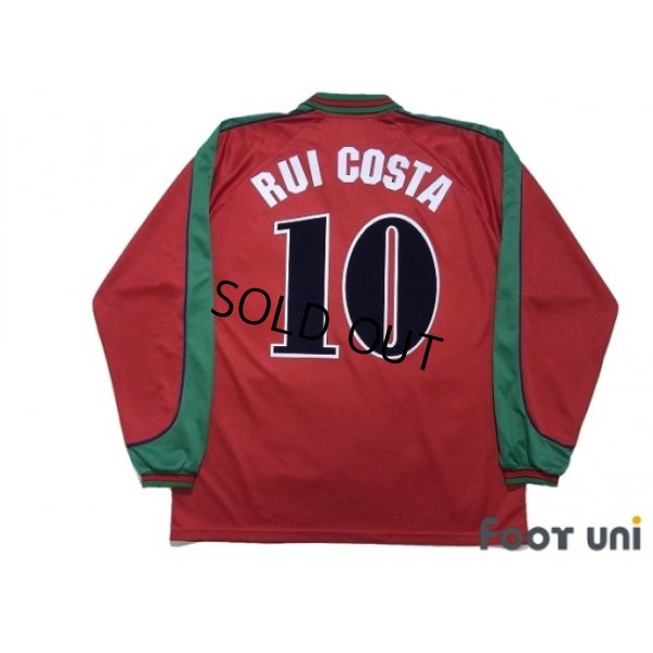 Photo2: Portugal Euro 1996 Home Long Sleeve Shirt #10 Rui Costa