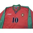 Photo3: Portugal Euro 1996 Home Long Sleeve Shirt #10 Rui Costa (3)