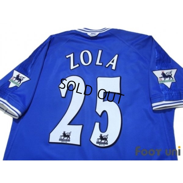 Photo4: Chelsea 1999-2001 Home Shirt #25 Zola The F.A. Premier League Patch/Badge