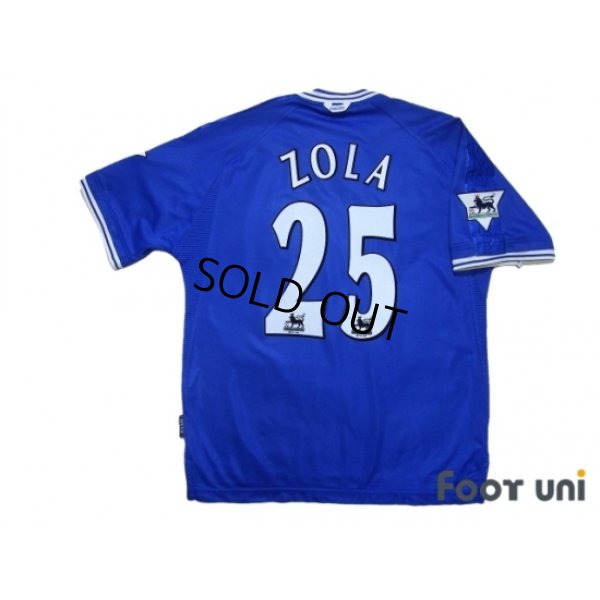 Photo2: Chelsea 1999-2001 Home Shirt #25 Zola The F.A. Premier League Patch/Badge