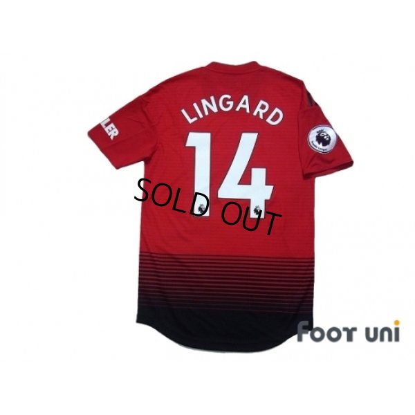 Photo2: Manchester United 2018-2019 Home Authentic Shirt #14 Lingard w/tags