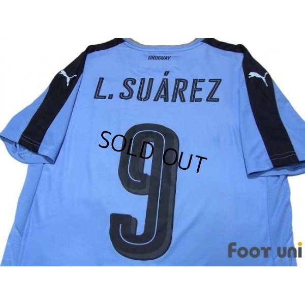 Photo4: Uruguay 2016 Home Shirt #9 L.Suarez