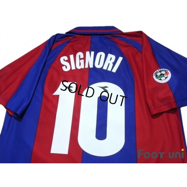 Photo4: Bologna 1998-2000 Home Shirt #10 Signori Lega Calcio Patch/Badge