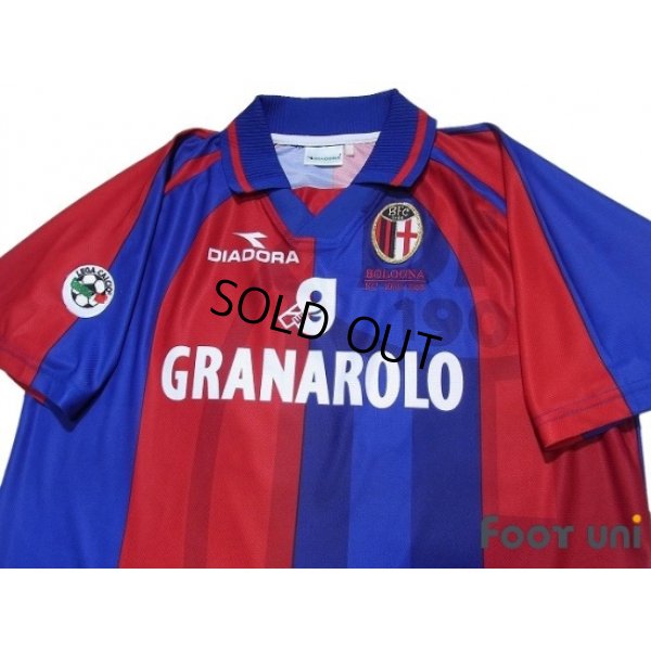 Photo3: Bologna 1998-2000 Home Shirt #10 Signori Lega Calcio Patch/Badge