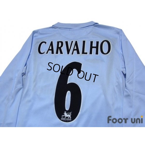 Photo4: Chelsea 2005-2006 Away Long Sleeve Shirt #6 Carvalho