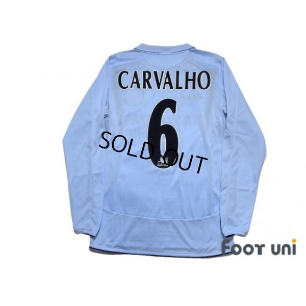 Photo2: Chelsea 2005-2006 Away Long Sleeve Shirt #6 Carvalho