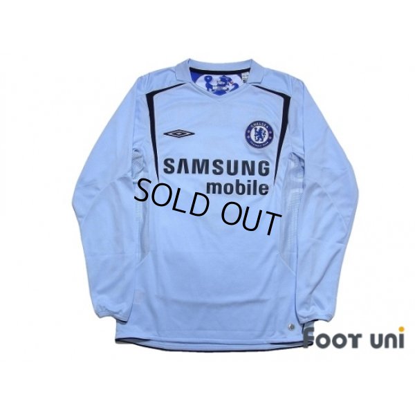 Photo1: Chelsea 2005-2006 Away Long Sleeve Shirt #6 Carvalho