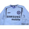 Photo3: Chelsea 2005-2006 Away Long Sleeve Shirt #6 Carvalho