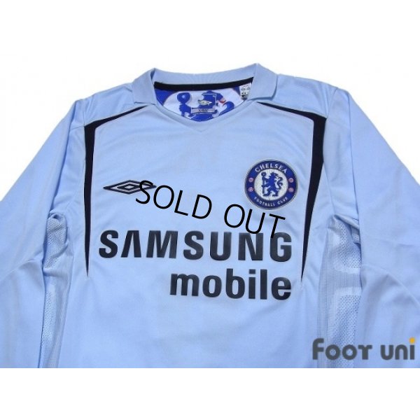 Photo3: Chelsea 2005-2006 Away Long Sleeve Shirt #6 Carvalho
