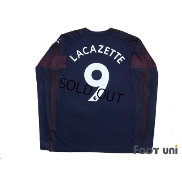 Photo2: Arsenal 2018-2019 Away Long Sleeve Shirt #9 Lacazette