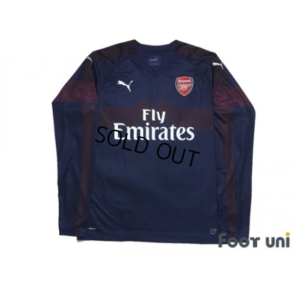 Photo1: Arsenal 2018-2019 Away Long Sleeve Shirt #9 Lacazette