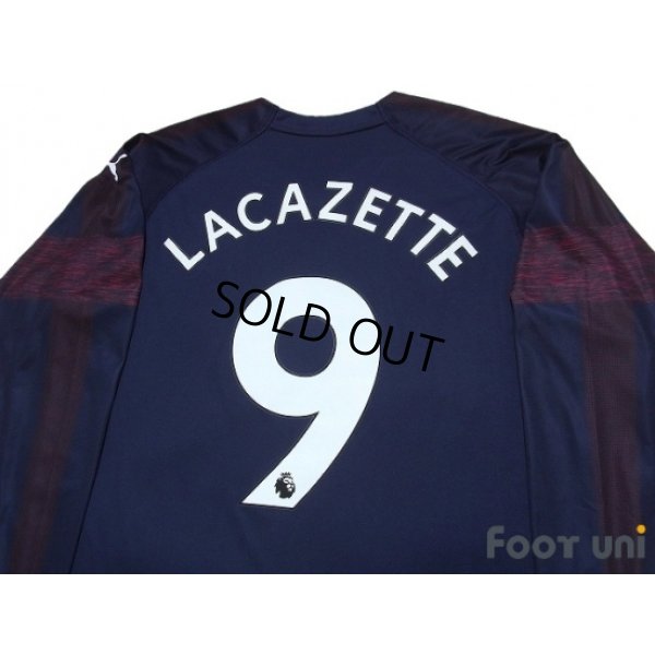 Photo4: Arsenal 2018-2019 Away Long Sleeve Shirt #9 Lacazette