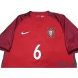 Photo3: Portugal Euro 2016 Home Shirt #6 Ricardo Carvalho (3)