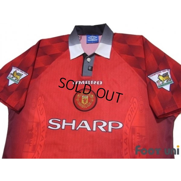 Photo3: Manchester United 1996-1998 Home Shirt #10 Beckham Champions 1995-1996 The F.A. Premier League Patch/Badge