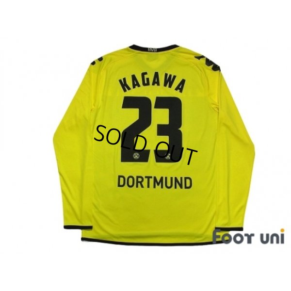 Photo2: Borussia Dortmund 2011-2012 Home Long Sleeve Shirt #23 Kagawa