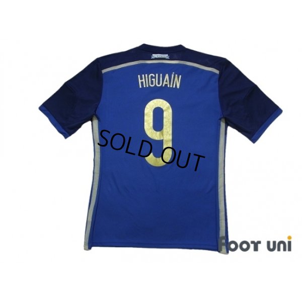 Photo2: Argentina 2014 Away Shirt #9 Higuain