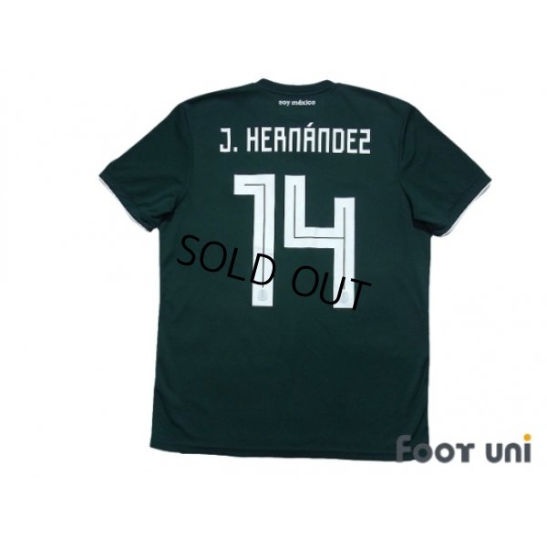 Photo2: Mexico 2018 Home Shirt #14 Javier Hernandez