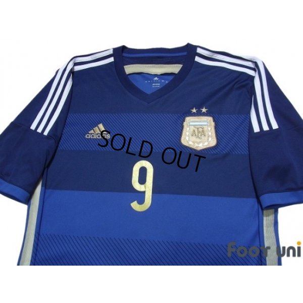 Photo3: Argentina 2014 Away Shirt #9 Higuain