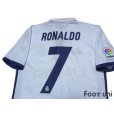 Photo4: Real Madrid 2016-2017 Home Shirt #7 Ronaldo La Liga Patch/Badge w/tags (4)