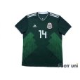 Photo1: Mexico 2018 Home Shirt #14 Javier Hernandez (1)