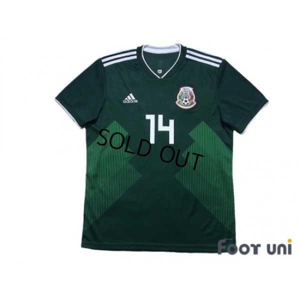 Photo1: Mexico 2018 Home Shirt #14 Javier Hernandez