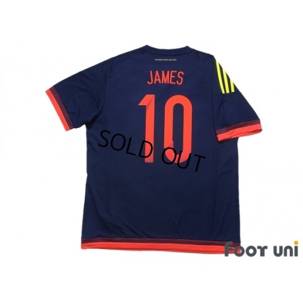 Photo2: Colombia 2015-2016 Away Shirt #10 James Rodriguez
