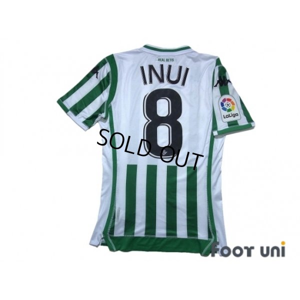 Photo2: Real Betis 2018-2019 Home Shirt #8 Takashi Inui La Liga Patch/Badge w/tags