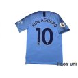 Photo2: Manchester City 2018-2019 Home Shirt #10 Kun Aguero Premier League Patch/Badge (2)