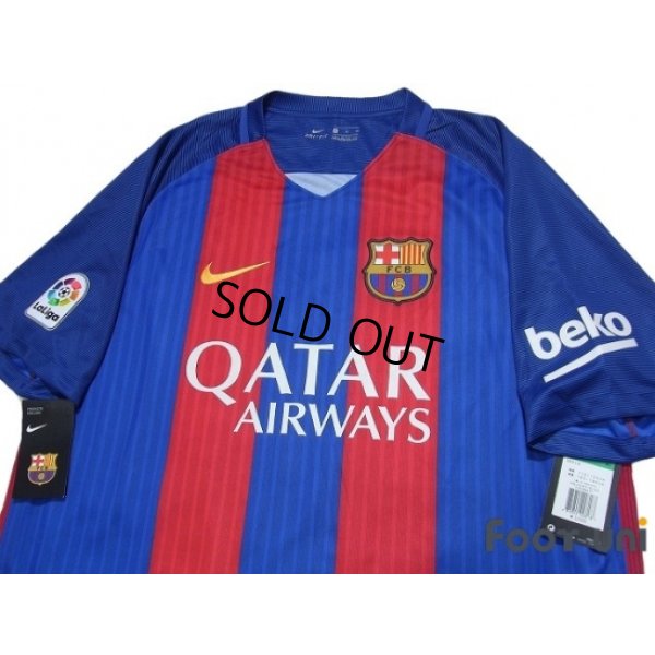 Photo3: FC Barcelona 2016-2017 Home Shirt #10 Messi La Liga Patch/Badge w/tags