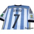 Photo4: Argentina 2014 Home Shirt #7 Di Maria 2014 FIFA World Cup Brazil Patch/Badge w/tags