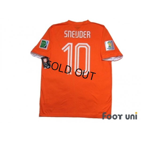 Photo2: Netherlands 2014 Home Shirt #10 Sneijder 2014 FIFA World Cup Brazil Patch/Badge w/tags