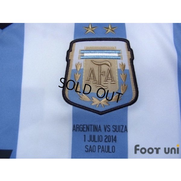 Photo6: Argentina 2014 Home Shirt #7 Di Maria 2014 FIFA World Cup Brazil Patch/Badge w/tags