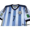 Photo3: Argentina 2014 Home Shirt #7 Di Maria 2014 FIFA World Cup Brazil Patch/Badge w/tags