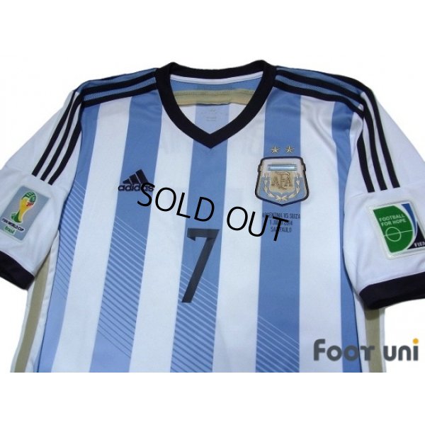 Photo3: Argentina 2014 Home Shirt #7 Di Maria 2014 FIFA World Cup Brazil Patch/Badge w/tags