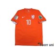 Photo1: Netherlands 2014 Home Shirt #10 Sneijder 2014 FIFA World Cup Brazil Patch/Badge w/tags (1)